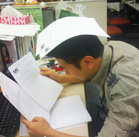 アンケートを真面目に読む長谷川主水さん